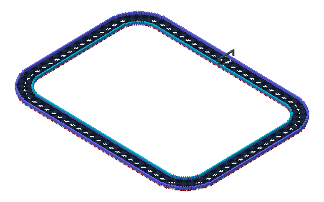 Neon Circuit, seen from above